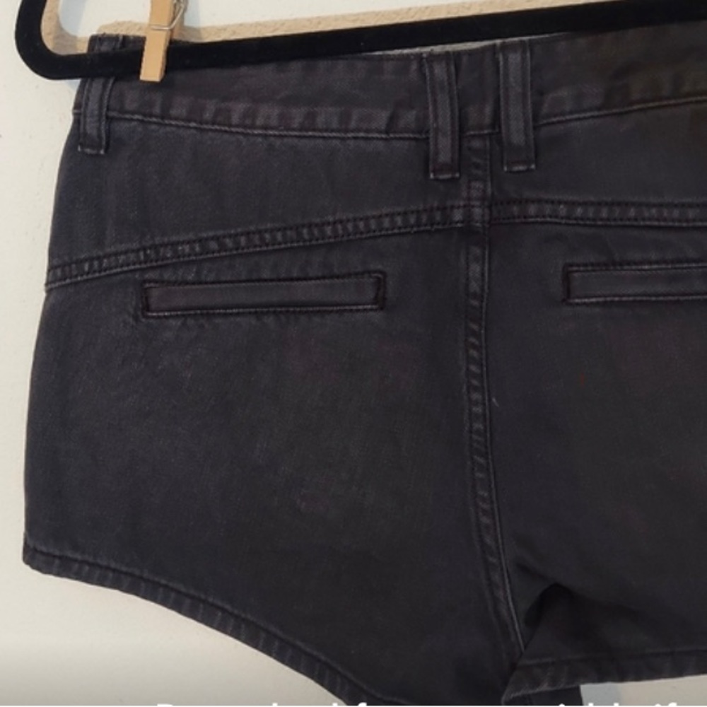 Free People High Waist Denim Black Shorts NWT - Picture 4 of 8